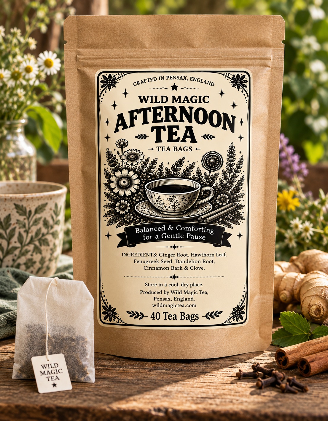 Wild Magic Afternoon Tea Bags - 40 Tea Bags