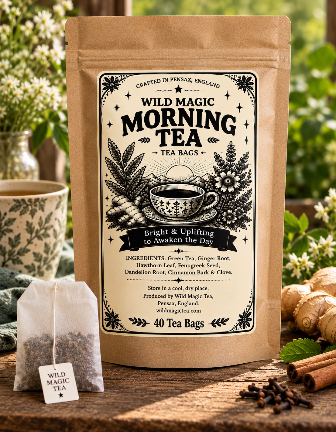 Wild Magic Morning Tea Bags - 40 Tea Bags